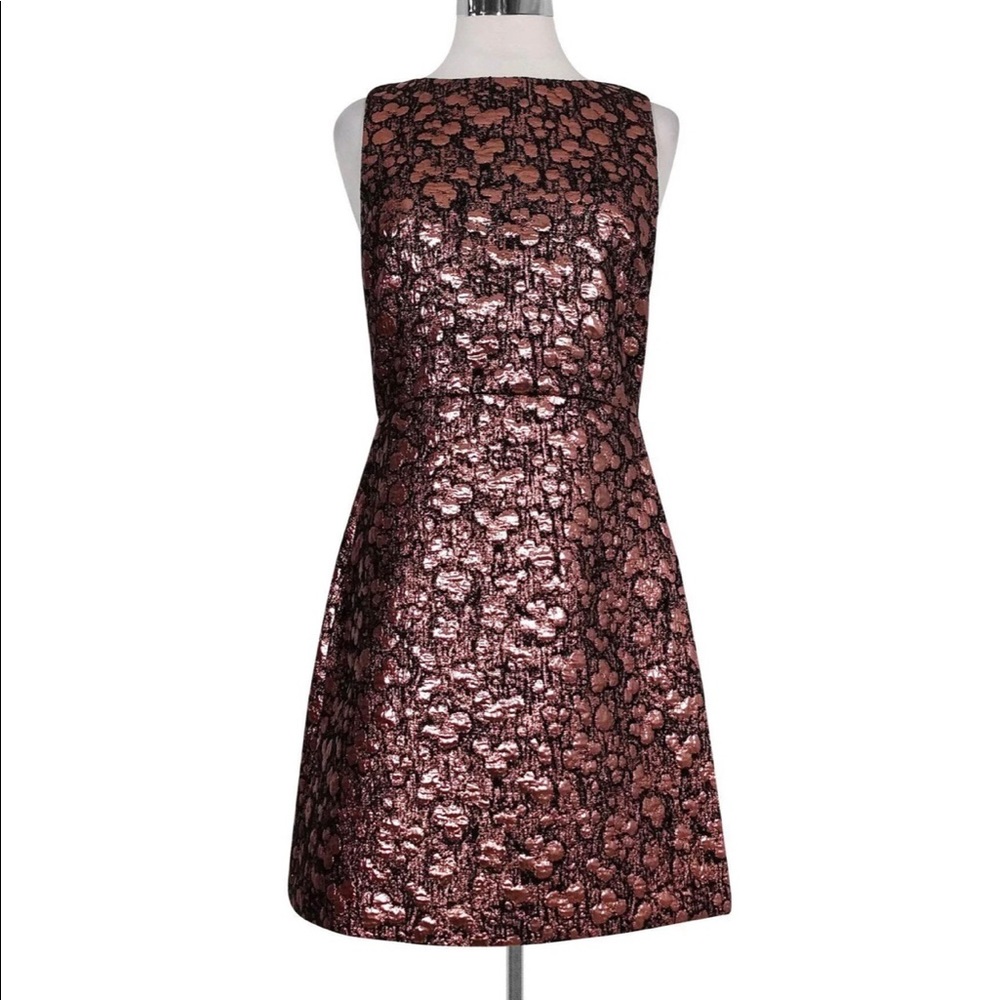 Alice +Olivia pink metallic dress